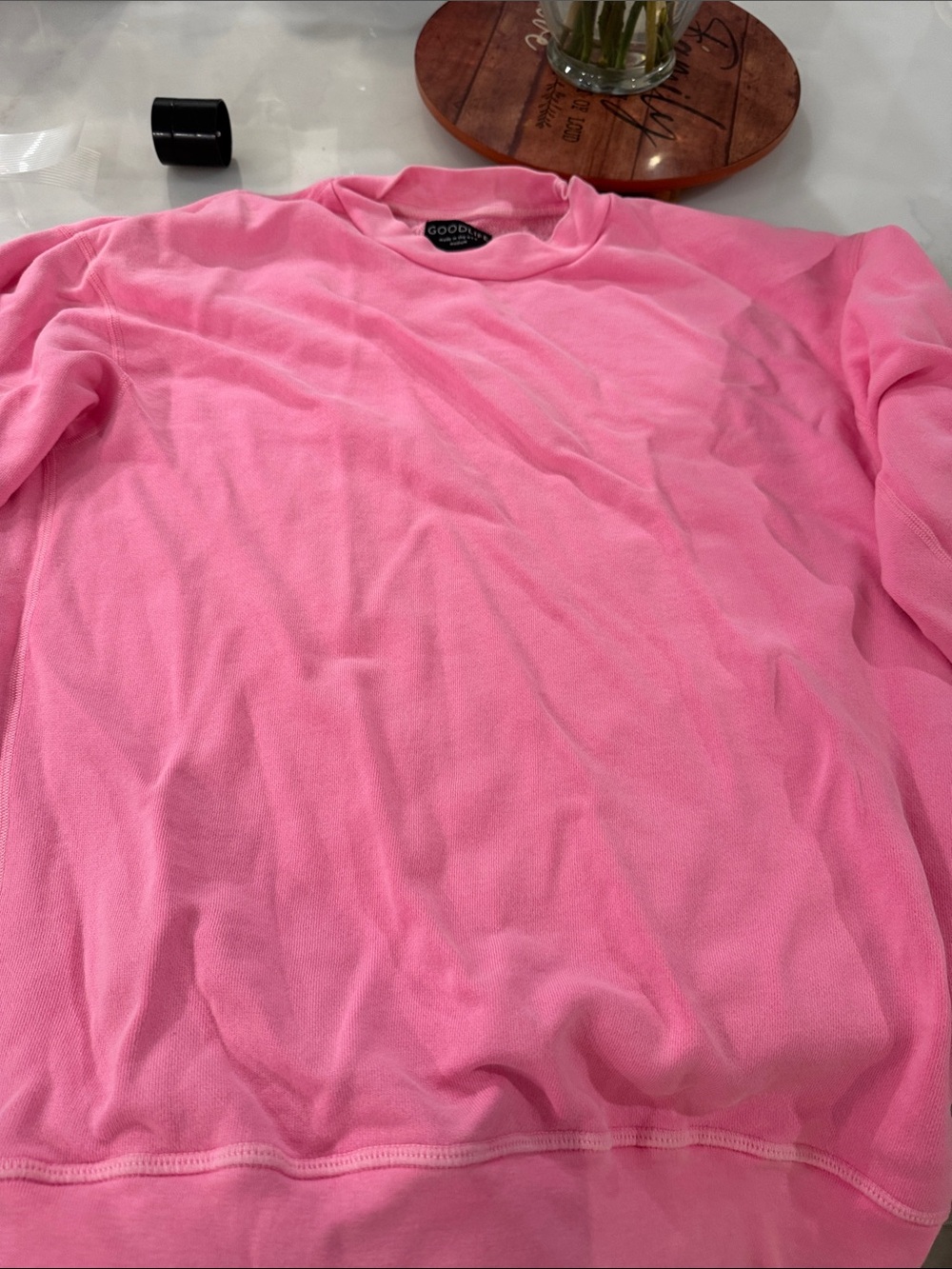 Goodlife Bubblegum Pink Terry Sweatshirt